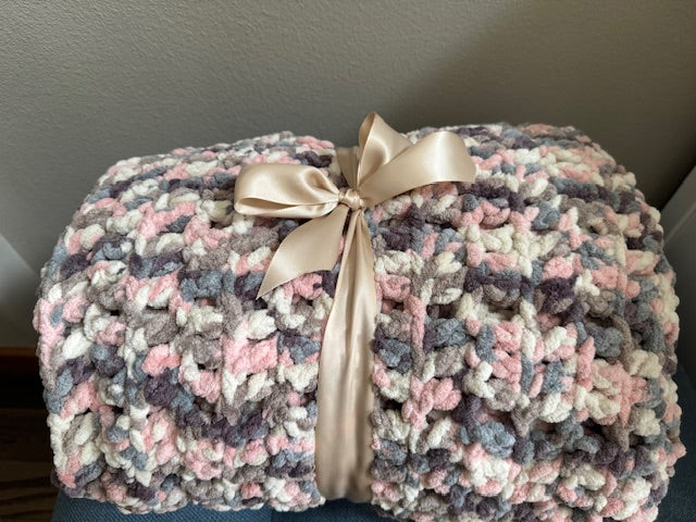 Large Handmade Afghan 48" X 60"