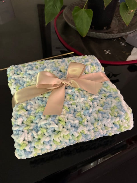 Child Handmade Afghan 24" X 40"