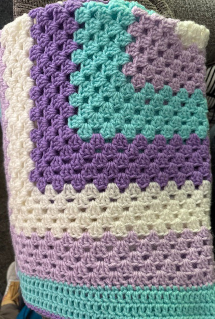 Handmade -  Baby Blanket/Play Mat 38" X 40"