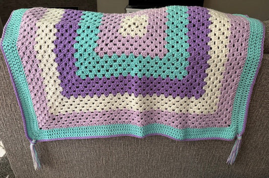 Handmade -  Baby Blanket/Play Mat 38" X 40"