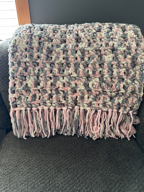 Large Handmade Afghan 48" X 60"