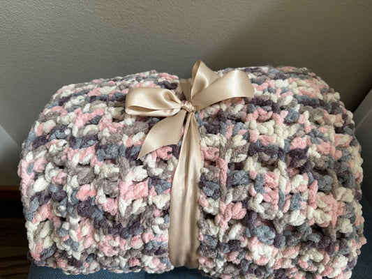Large Handmade Afghan 48" X 60"