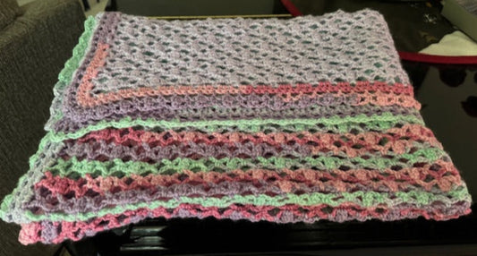 Handcrafted Afghan 36" X 52"