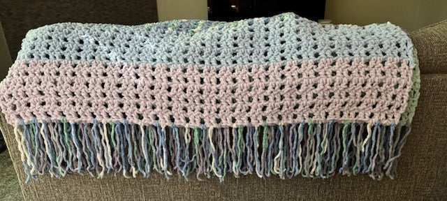 Handcrafted Afghan 46" X 60"