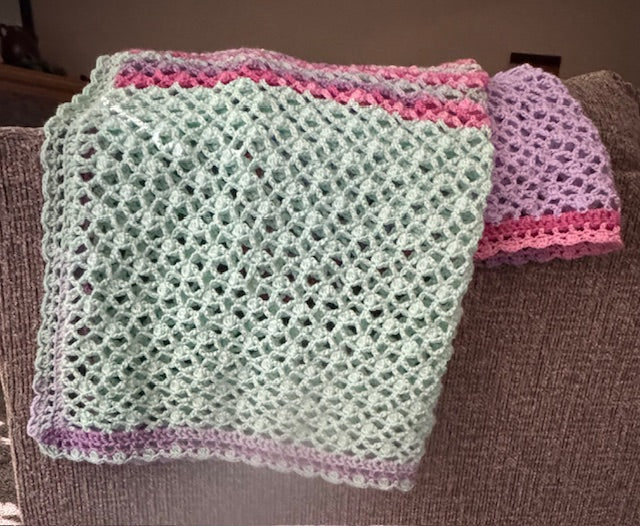 Handcrafted Afghan 36" X 52"