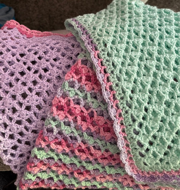 Handcrafted Afghan 36" X 52"