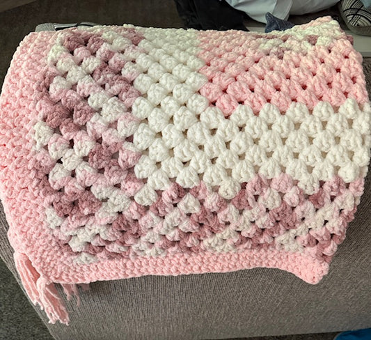 Handmade baby blanket/play mat 48" X 50"