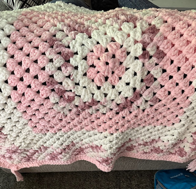 Handmade baby blanket/play mat 48" X 50"