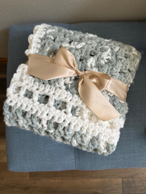 Handcrafted baby blanket/playmat 38" X 38"