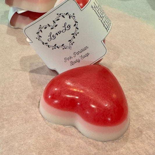 Pink Parisian Heart Soap