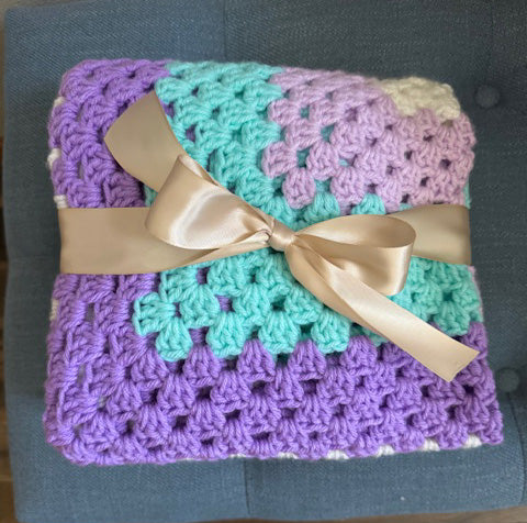 Handmade -  Baby Blanket/Play Mat 38" X 40"